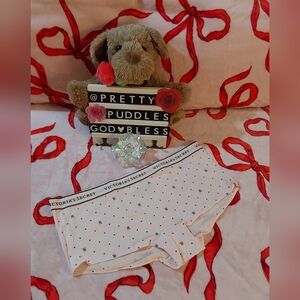 💕 XXL VS Logo Waist Cotton Boyshort Panty 💕